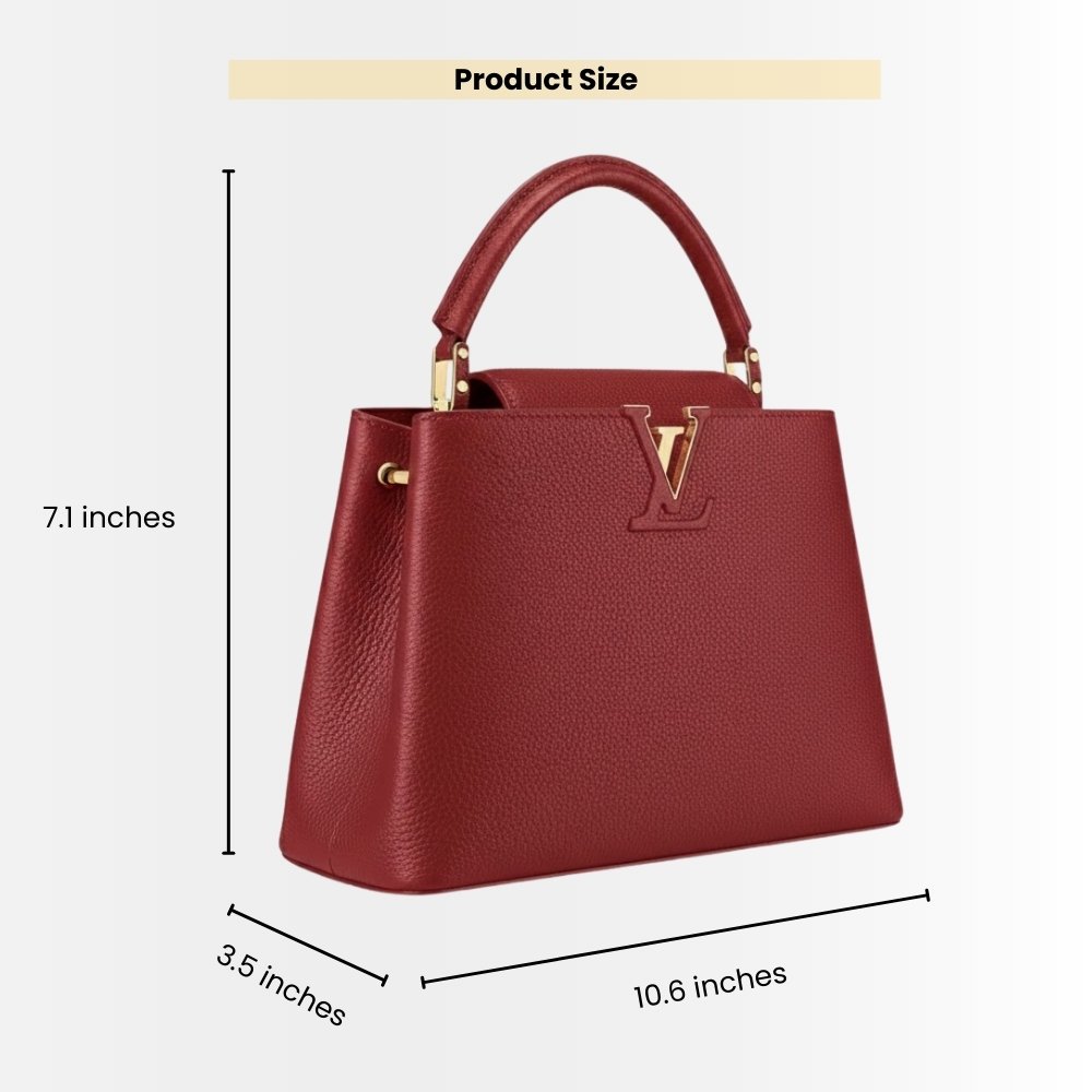 Louis Vuitton Capucines BB Scarlet Red 27Cm M52689
