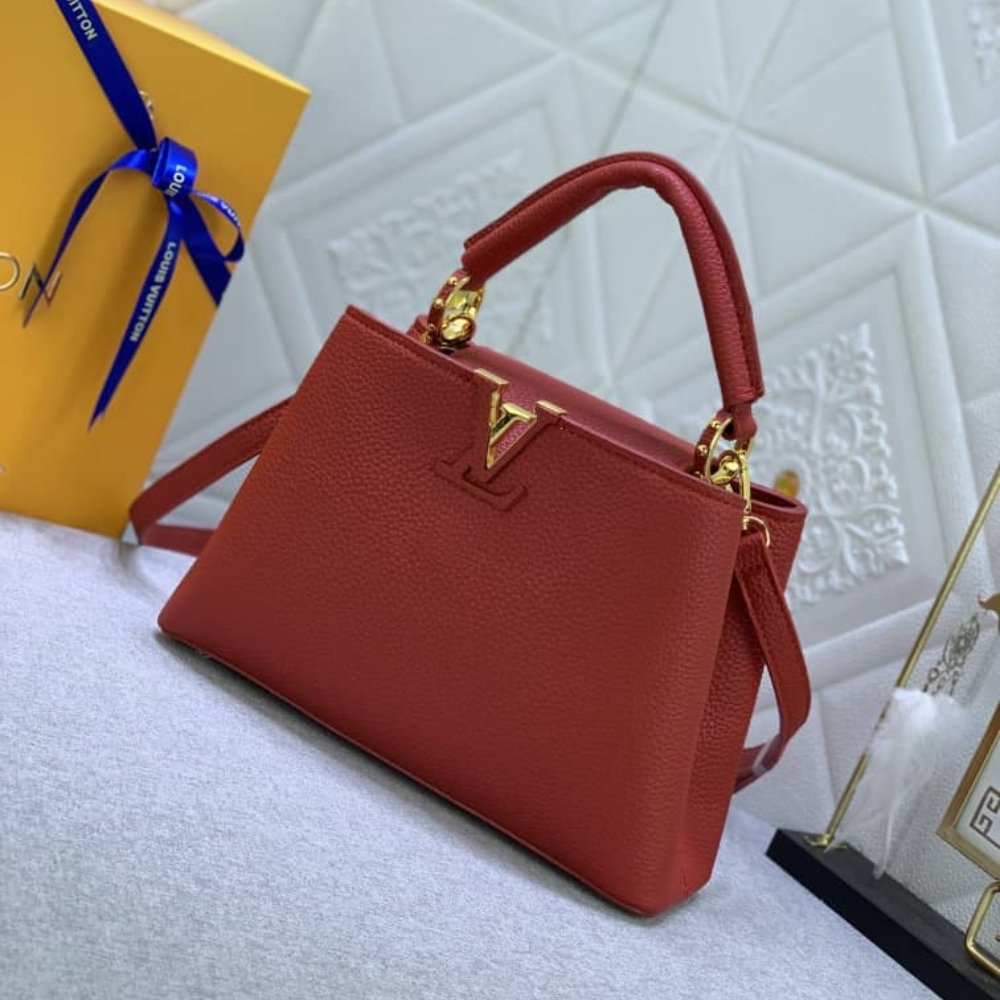 Louis Vuitton Capucines BB Scarlet Red 27Cm M52689