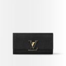 Louis Vuitton Capucines Long Wallet Black 20Cm M61248