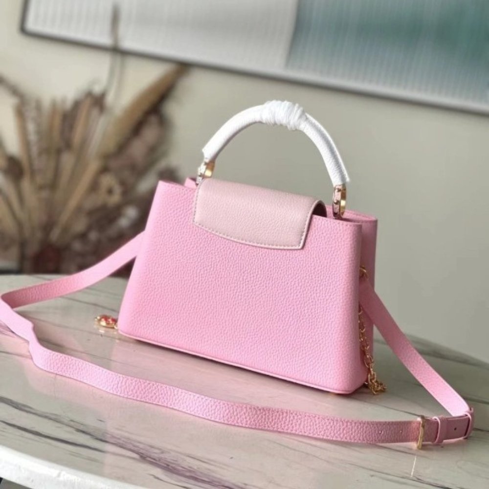 Louis Vuitton Capucines Mini Rose Chamallow Pink 20Cm M22375
