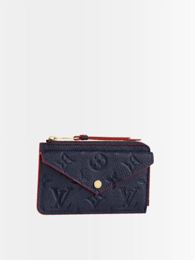 Louis Vuitton Card Holder Recto Verso Wallet Navy Blue And Red 13Cm M69420