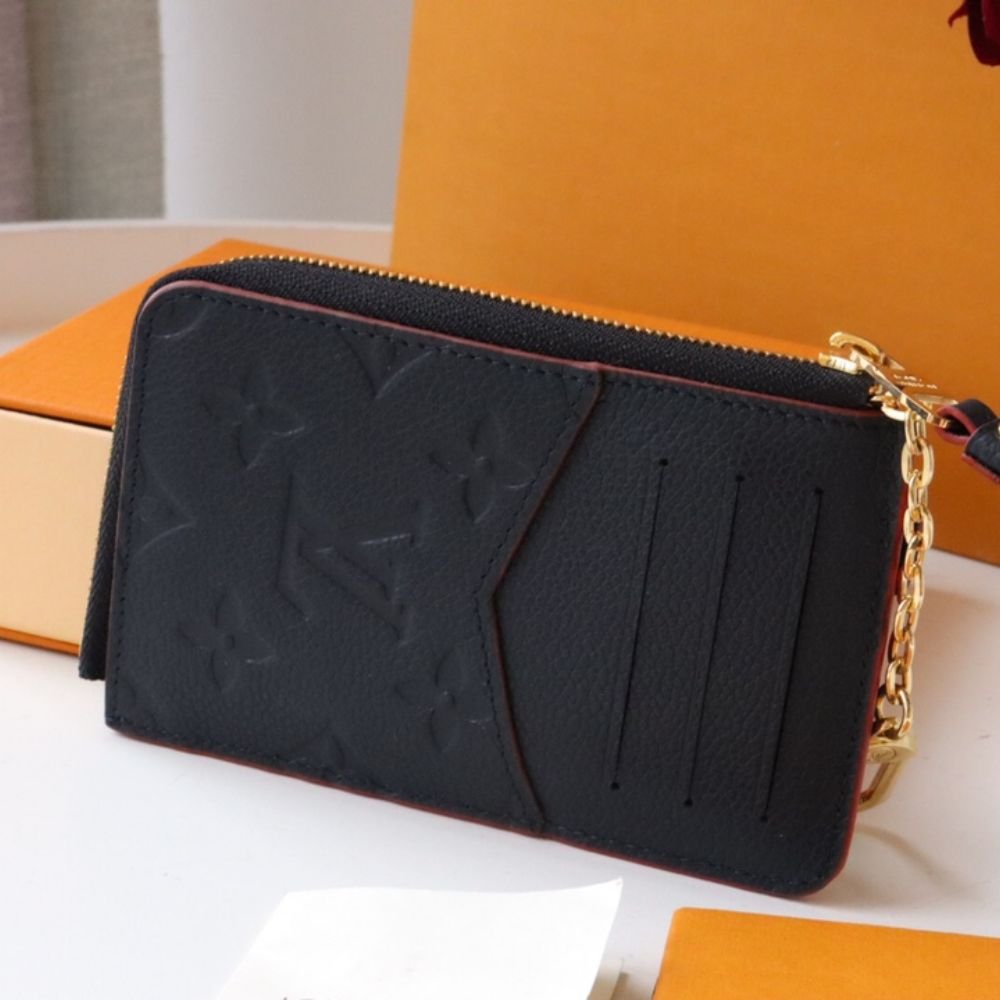Louis Vuitton Card Holder Recto Verso Wallet Navy Blue And Red 13Cm M69420