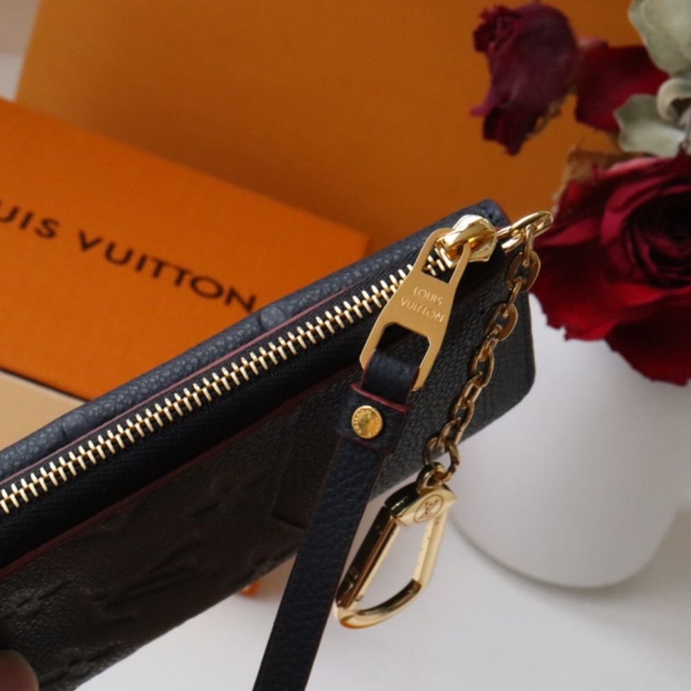Louis Vuitton Card Holder Recto Verso Wallet Navy Blue And Red 13Cm M69420