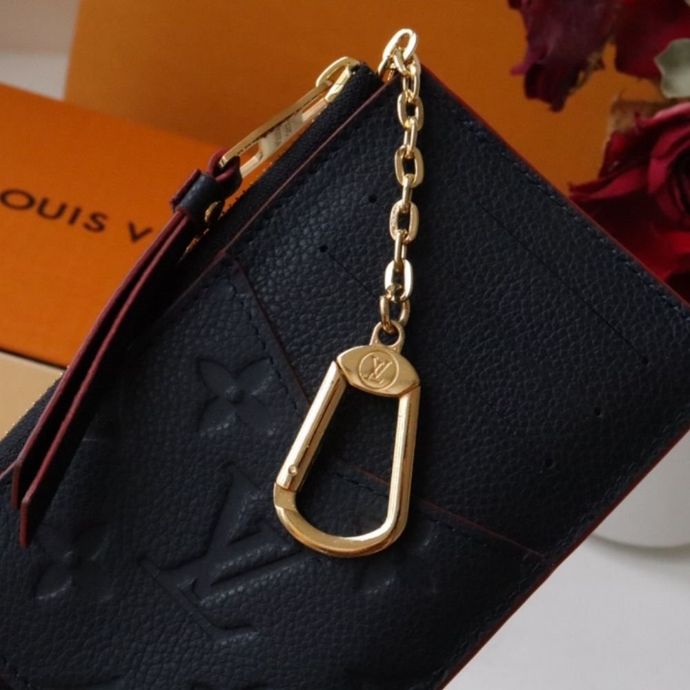 Louis Vuitton Card Holder Recto Verso Wallet Navy Blue And Red 13Cm M69420