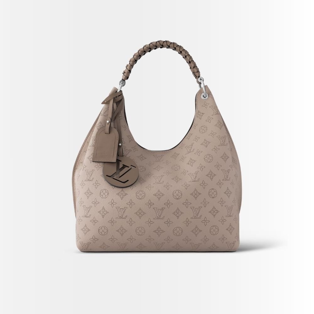 Louis Vuitton Carmel Mahina Gray 40Cm M56084