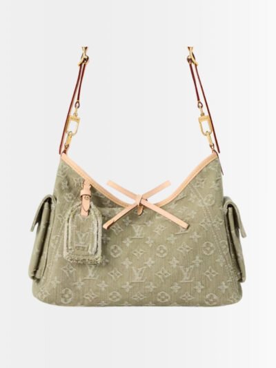 Louis Vuitton Carryall Cargo PM Bag Khaki Denim 30Cm M27623
