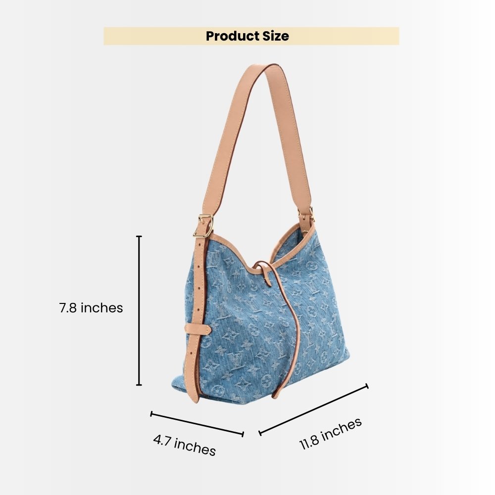 Louis Vuitton CarryAll PM Sky Blue Denim 30Cm M11462