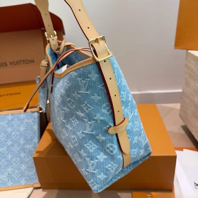 Louis Vuitton CarryAll PM Sky Blue Denim 30Cm M11462