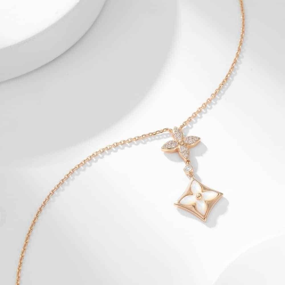 Louis Vuitton Color Blossom Double Star Pendant Q94676