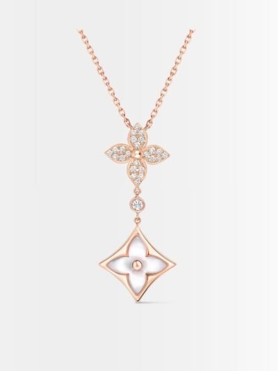 Louis Vuitton Color Blossom Double Star Pendant Q94676