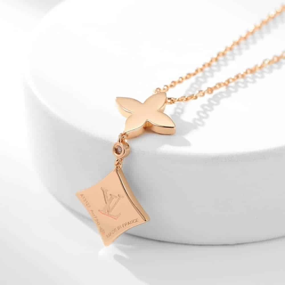 Louis Vuitton Color Blossom Double Star Pendant Q94676