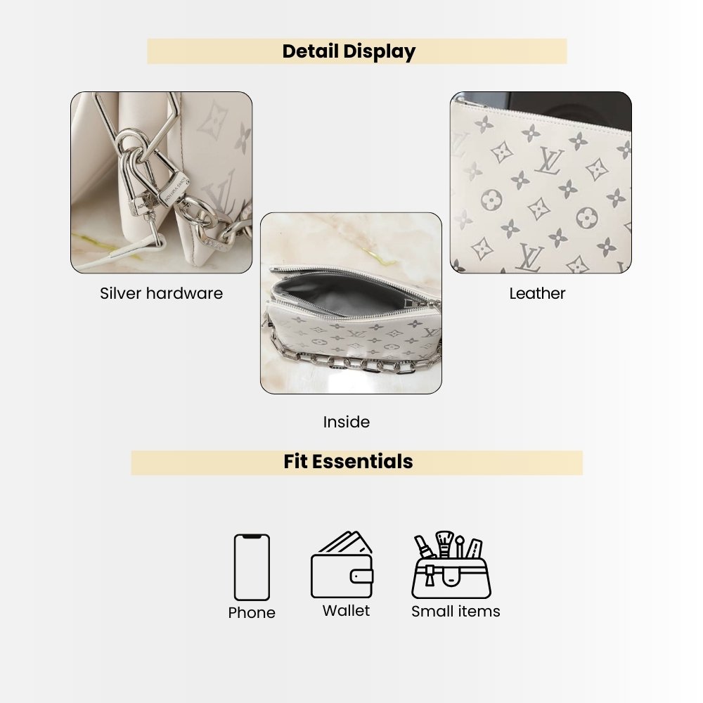 Louis Vuitton Coussin BB White 21Cm M11957
