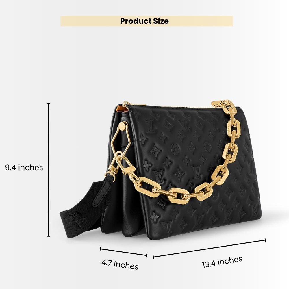 Louis Vuitton Coussin MM Black 34Cm M21264