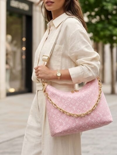 Louis Vuitton Coussin MM Monogram Emblème Pink 30cm