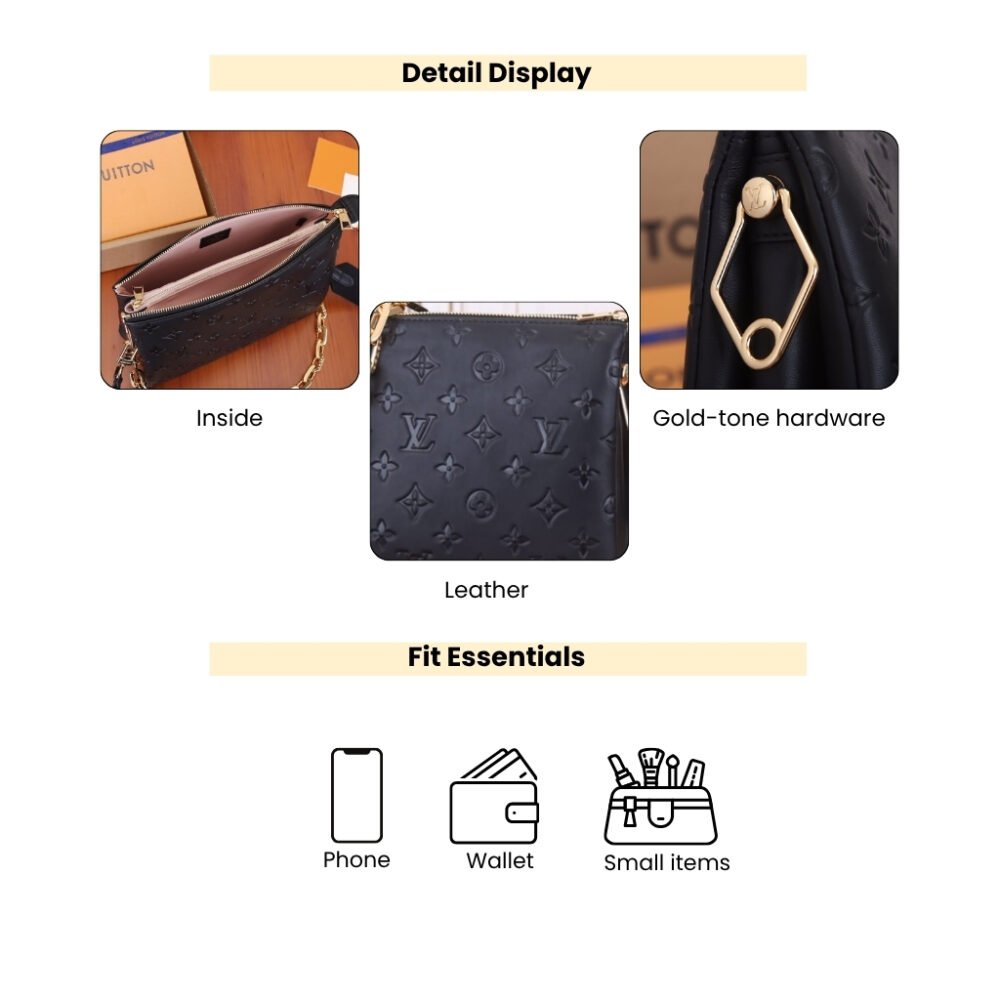 Louis Vuitton Coussin PM Bag Black 26Cm M21260