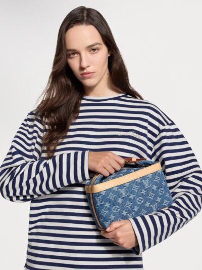 Louis Vuitton Cruiser Toiletry Bag Blue Denim 22Cm M27945
