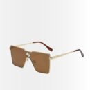Louis Vuitton Cyclone Square Sunglasses Metal Gold