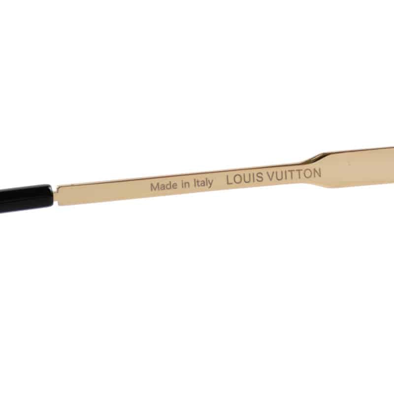 Louis Vuitton Cyclone Square Sunglasses Metal Gold