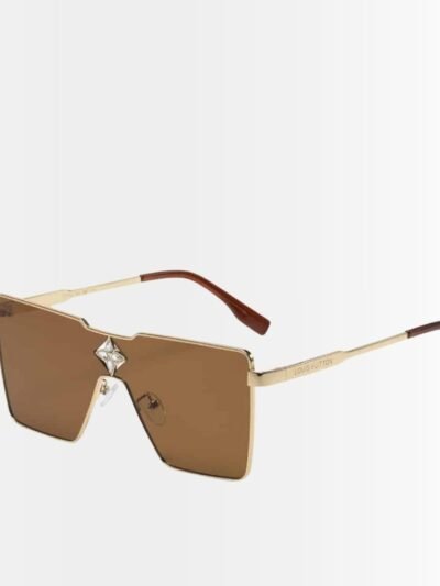 Louis Vuitton Cyclone Square Sunglasses Metal Gold