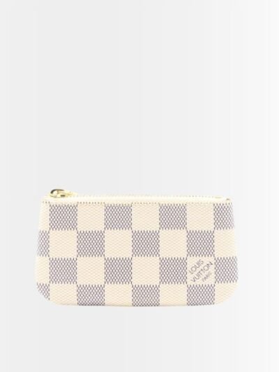 Louis Vuitton Damier Azur Coated Canva Key Pouch 12Cm N62658