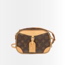 Louis Vuitton Deauville Monogram Bag Brown 19Cm M45528