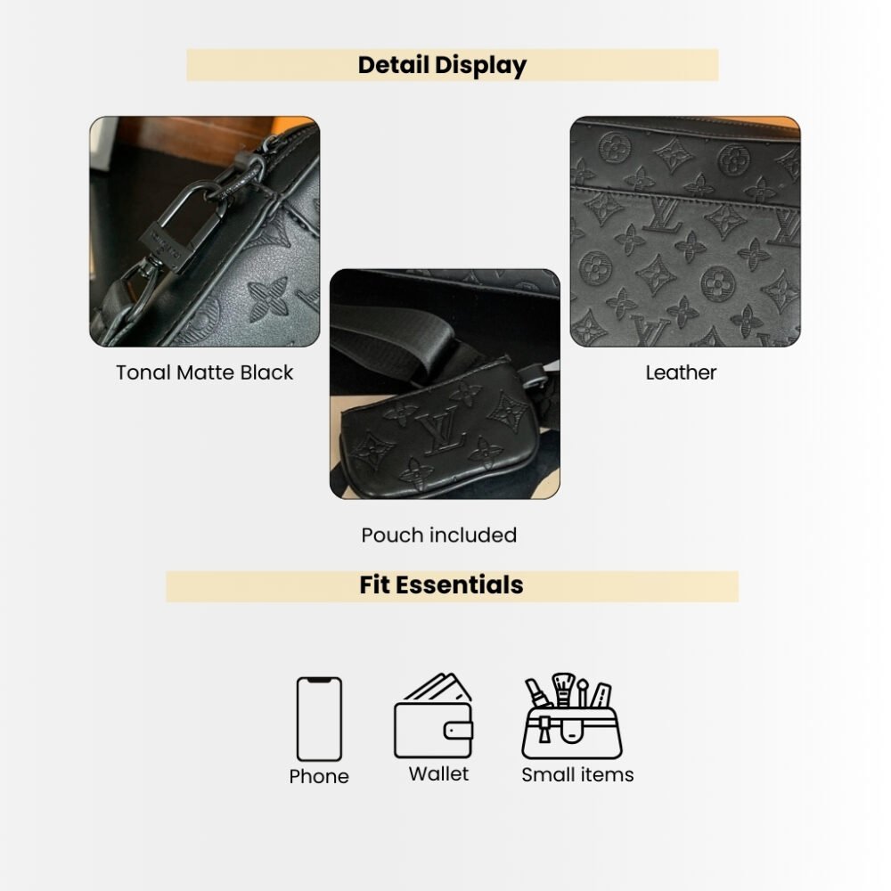 Louis Vuitton Duo Messenger Black 25cm M69827