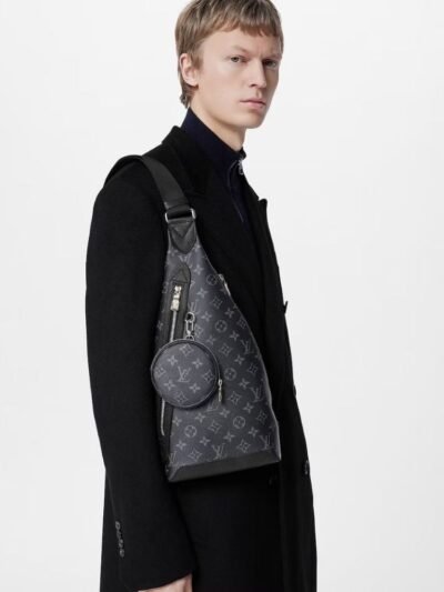 Louis Vuitton Duo Slingbag Monogram Black 42Cm M30936