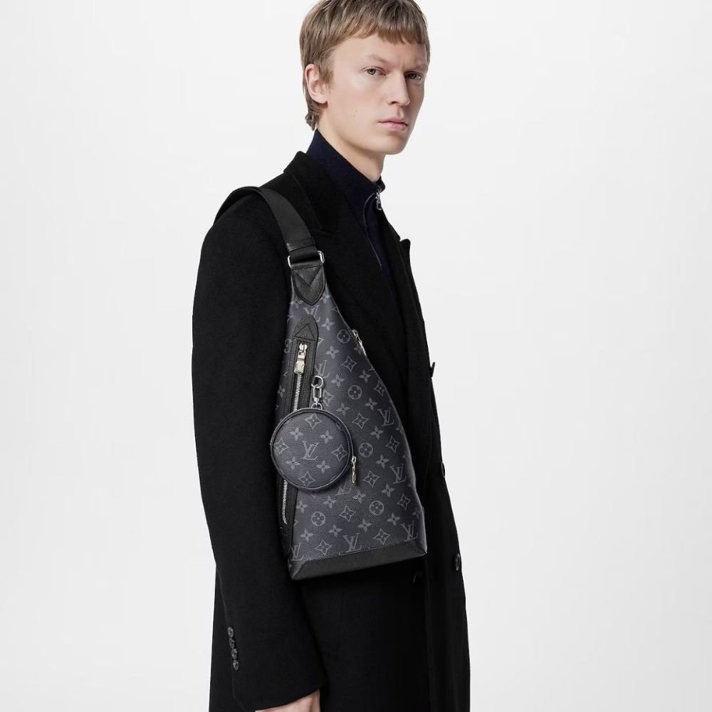 Louis Vuitton Duo Slingbag Monogram Black 42Cm M30936