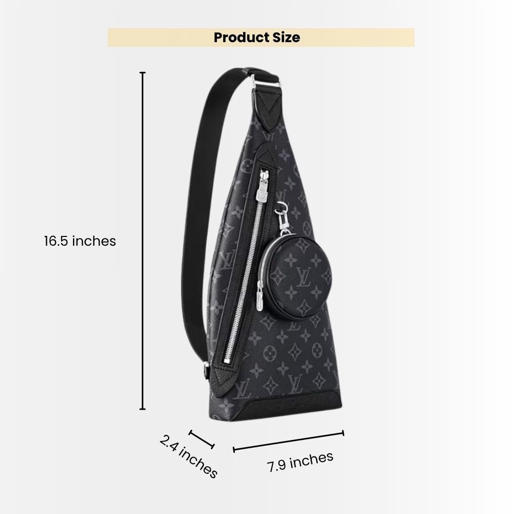 Louis Vuitton Duo Slingbag Monogram Black 42Cm M30936