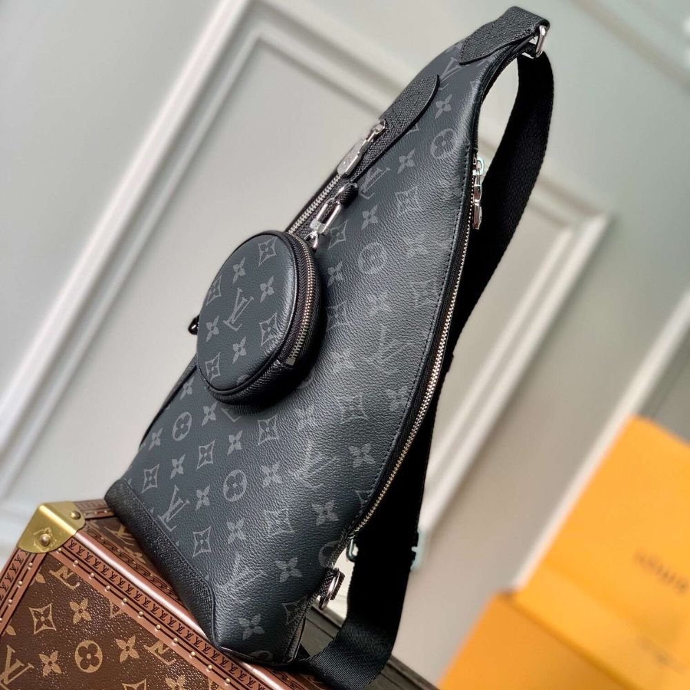 Louis Vuitton Duo Slingbag Monogram Black 42Cm M30936
