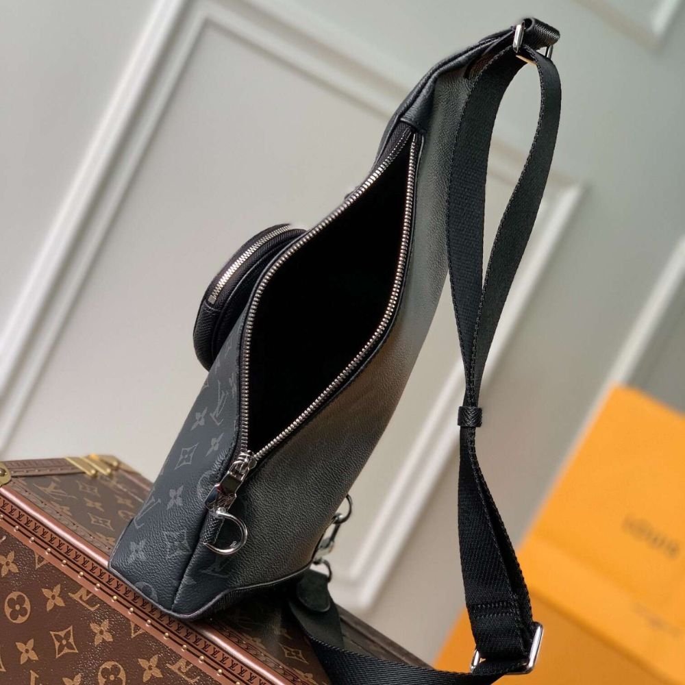 Louis Vuitton Duo Slingbag Monogram Black 42Cm M30936