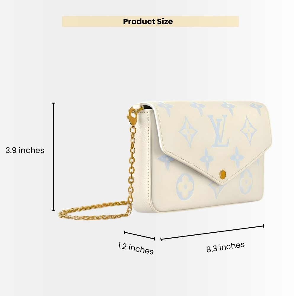Louis Vuitton Félicie Pochette Candy Blue 21Cm M83025