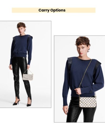 Louis Vuitton Félicie Pochette Damier Azur 21cm N40491