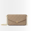 Louis Vuitton Félicie Pochette Tourterelle Beige 21cm M82609
