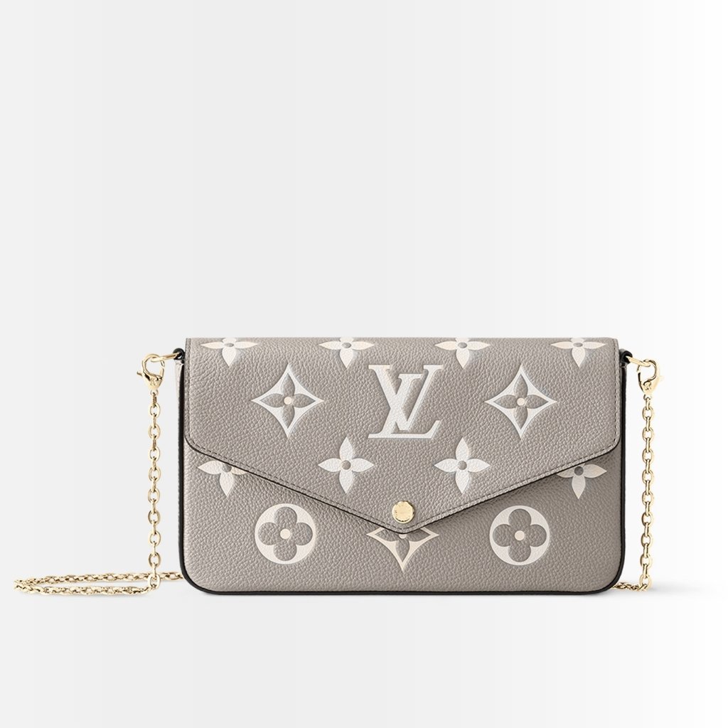Louis Vuitton Félicie Pochette Tourterelle Grey 21cm M82610
