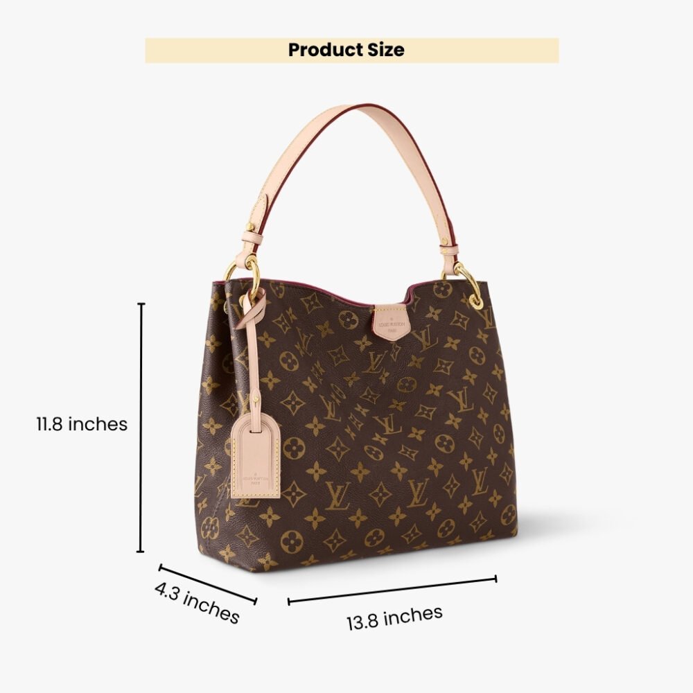 Louis Vuitton Graceful PM Monogram Canvas Red 35cm M43701