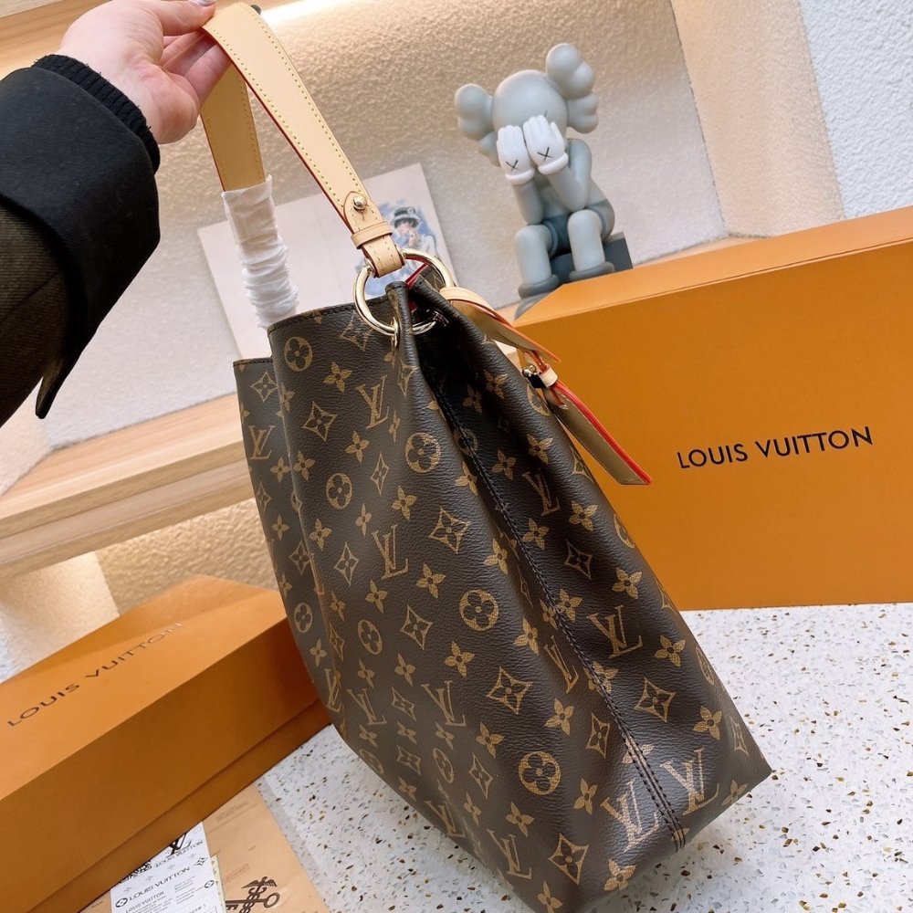 Louis Vuitton Graceful PM Monogram Canvas Red 35cm M43701