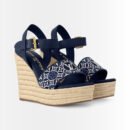 Louis Vuitton Helios Wedge Espadrille Navy Blue 1AHLKQ