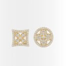 Louis Vuitton Idylle Blossom Stud Earrings Gold And Diamonds