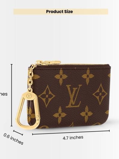 Louis Vuitton Key Pouch Wallet Brown 12Cm M62650