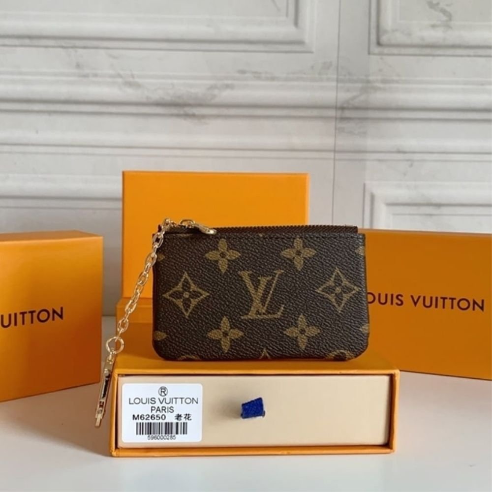 Louis Vuitton Key Pouch Wallet Brown 12Cm M62650