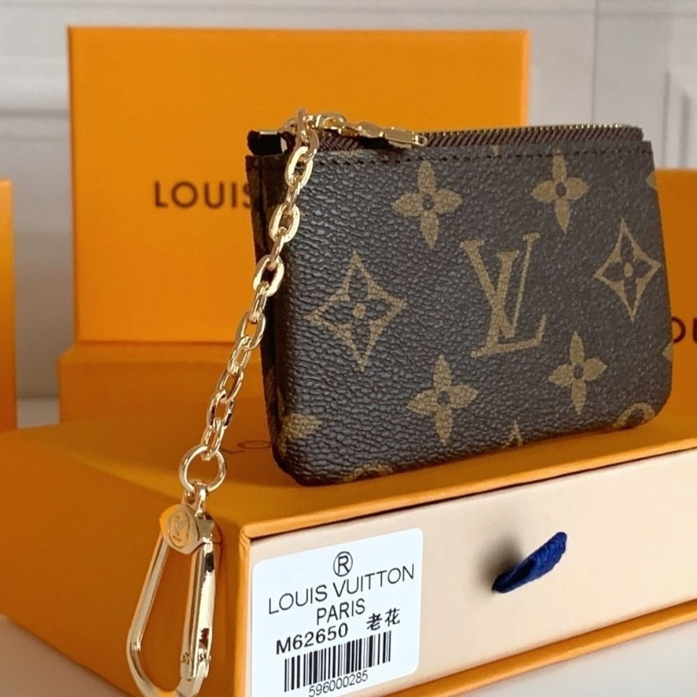 Louis Vuitton Key Pouch Wallet Brown 12Cm M62650