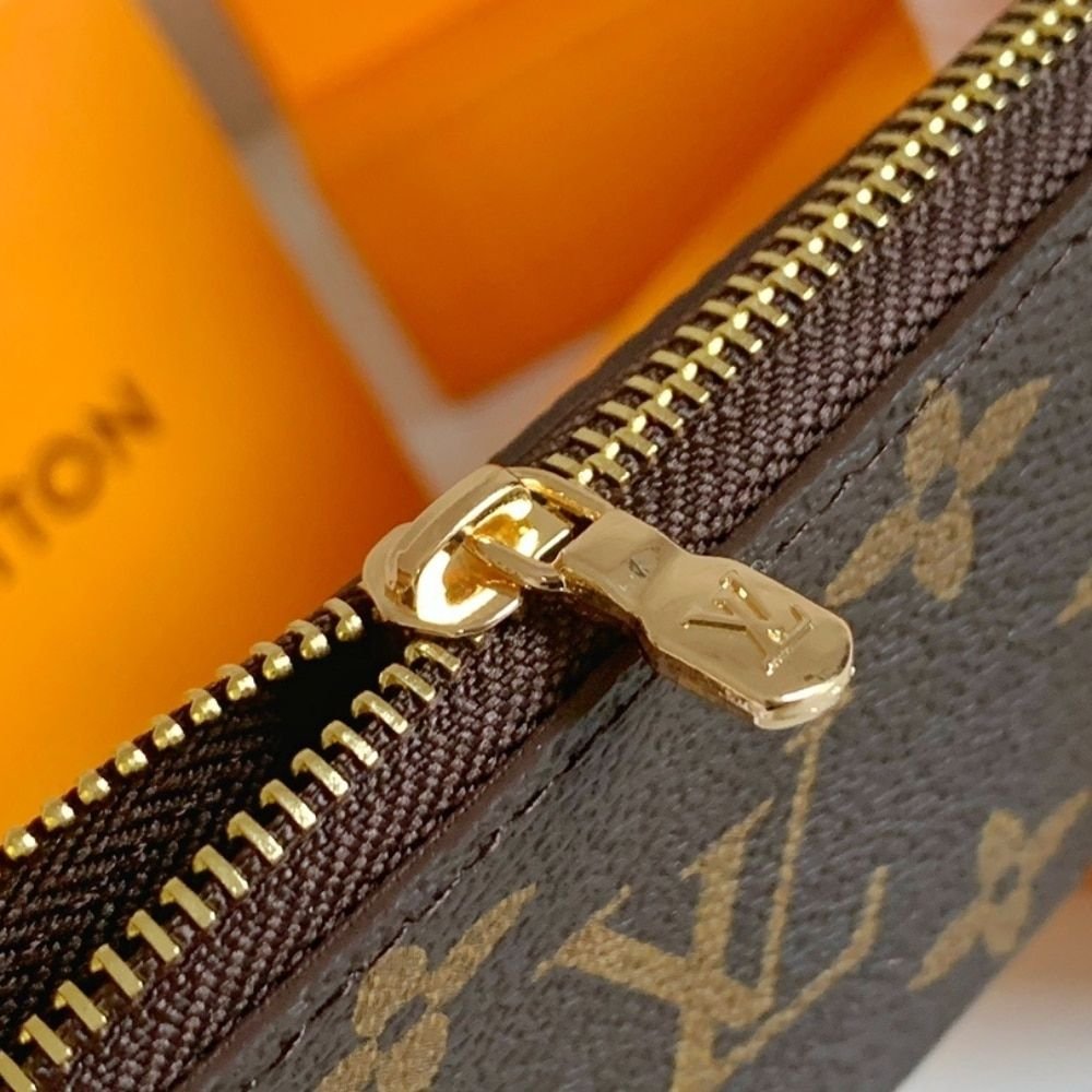 Louis Vuitton Key Pouch Wallet Brown 12Cm M62650