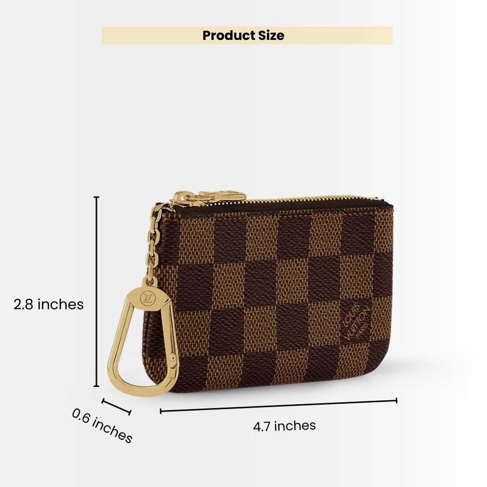 Louis Vuitton Key Pouch Wallet Damier Brown 12Cm N62658