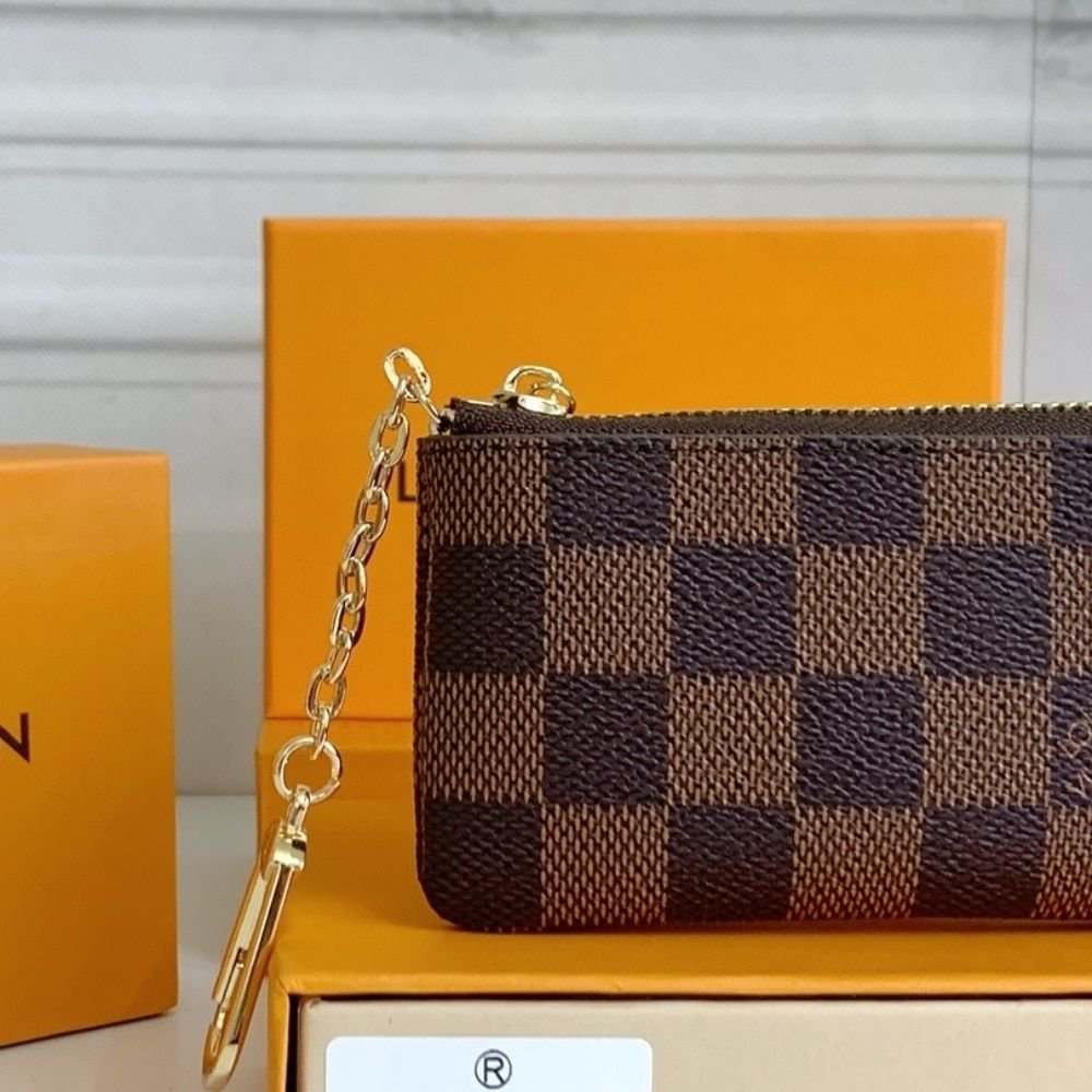 Louis Vuitton Key Pouch Wallet Damier Brown 12Cm N62658
