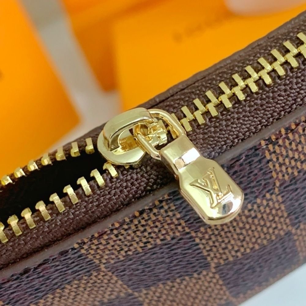 Louis Vuitton Key Pouch Wallet Damier Brown 12Cm N62658