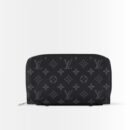 Louis Vuitton Long Double Zipper Wallet Monogram Black 19Cm