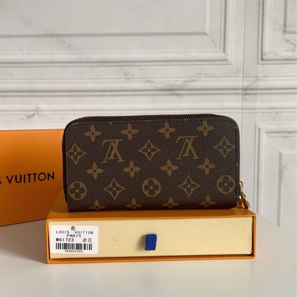 Louis Vuitton Long Double Zippy Wallet Monogram Brown 19Cm