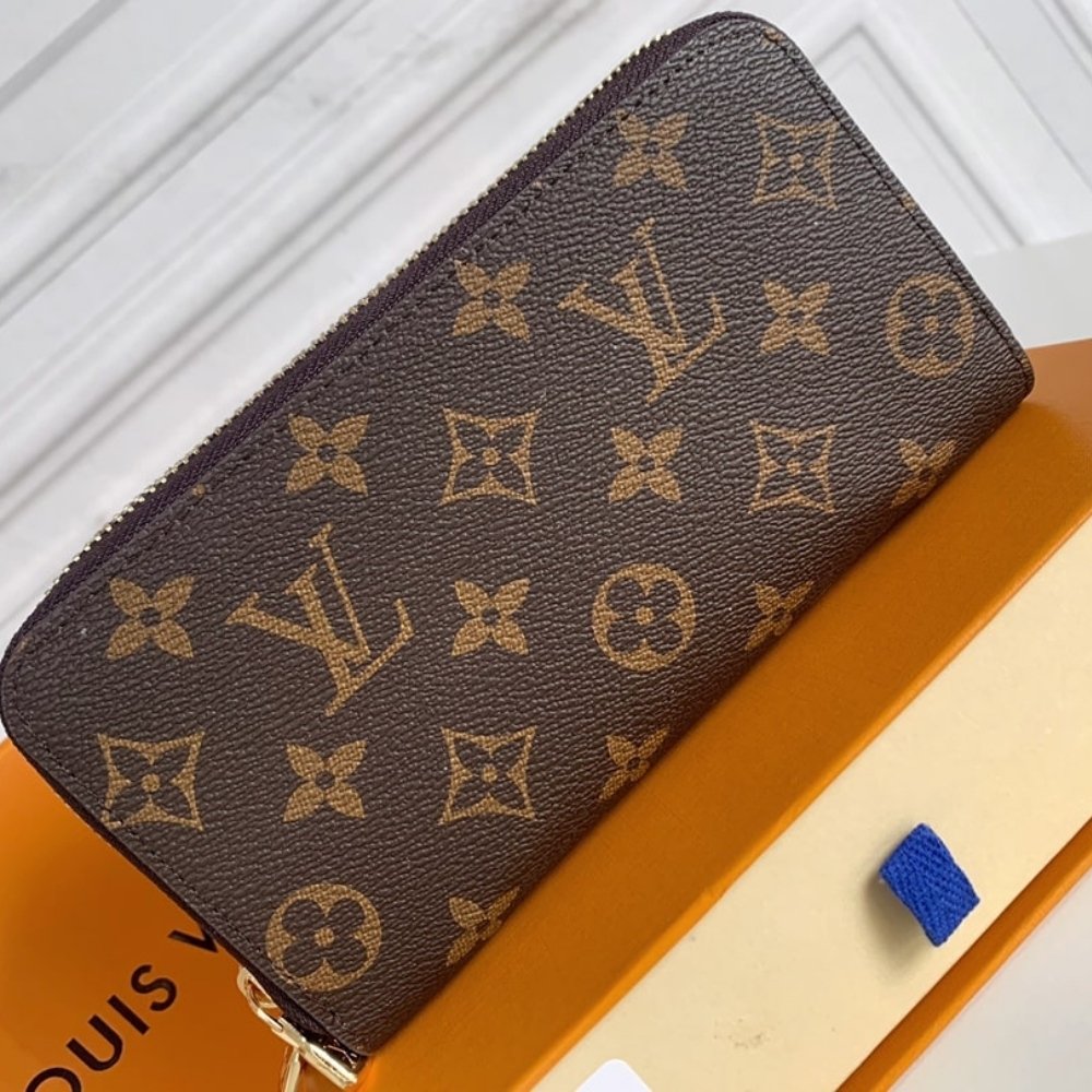 Louis Vuitton Long Double Zippy Wallet Monogram Brown 19Cm