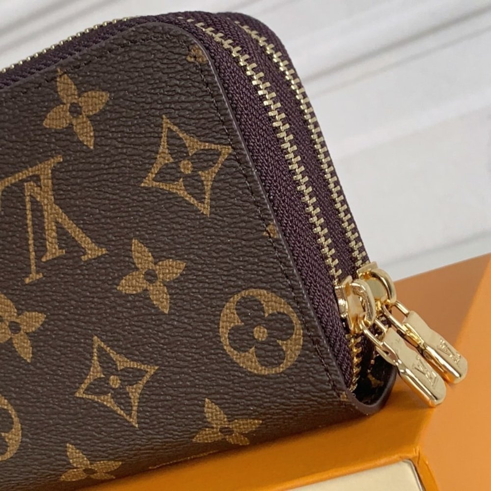 Louis Vuitton Long Double Zippy Wallet Monogram Brown 19Cm